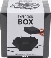Explosion box, afm 7x7x7,5+12x12x12 cm, zwart, 1 stuk