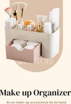 Make up Organizer - Roze  - 6 Vakken - Lade - Opbergdoos - Badkamer - Cosmetica - Cosmetische Organisator - Bureau Opslag Bakje