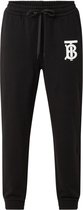 BURBERRY Gresham high waist tapered fit joggingbroek met logoprint - Zwart - Maat L