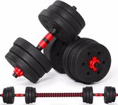Dumbbell Set 20 kg – Gewichten – Halter Set – Inclusief Halterstang