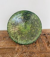 Tamegroute fruitschaal | Groen | Marokkaanse Aardewerk Groen | Diameter 30