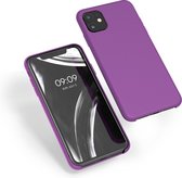kwmobile telefoonhoesje voor Apple iPhone 11 - Hoesje met siliconen coating - Smartphone case in pastel lila