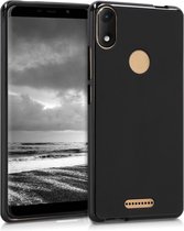 kwmobile telefoonhoesje voor Wiko View Max - Hoesje voor smartphone - Back cover in mat zwart