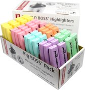 STABILO BOSS ORIGINAL - Big BOSS Pack met 48 geassorteerde PASTEL kleuren