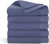 Walra Handdoek Remade Cotton - 5x 60x110 - 100% katoen - Blauw