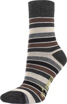 Bamboe sokken "Stripes" zonder knellend elastiek- Unisex - 3 Pack - Maat 35/38