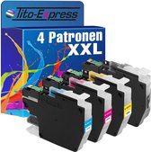 Tito-Express 4x inkt cartridge alternatief voor Brother LC-3211 MFC-J497DW MFC-J890DW DCP-J572DW