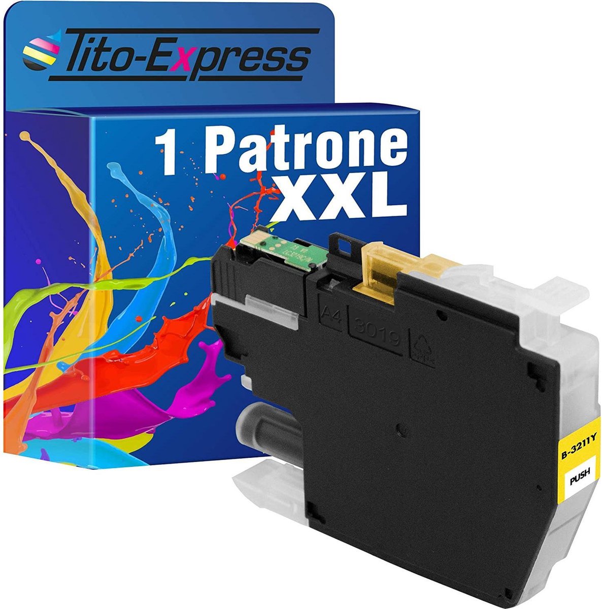 PlatinumSerie 1x cartridge alternatief voor Brother LC-3211 Yellow