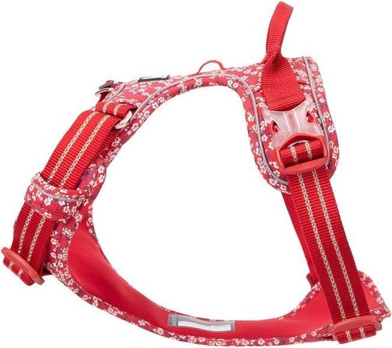 Truelove Hondentuigje, zonder trekken, verstelbaar, reflecterend, stap-in, zacht nylon, voor kleine en grote huisdieren, TLH56512 (L, Fuchsia