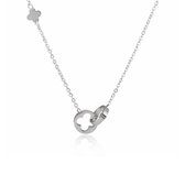 Semyco® Klavertjes Ketting - Zilver - Stainless steel - Vriendschap - Gelukshanger - Liefde - Cadeau
