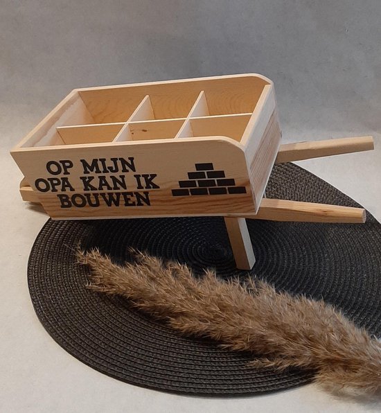 Mint11 - Houten kruiwagen - Bierverpakking - plaats voor 6 flesjes bier -  cadeau voor... | bol.com