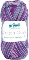 861-171 Cotton Quick print 10x50 gram lila-grijs-blauw multicolor
