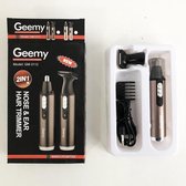 Geemy GM-3112 Baardtrimmer Mannen - Neus en Oor Trimmer - oplaadbaar