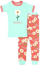 Kinderpyjama Rise & Shine mint groen met bedrukte broek - 140