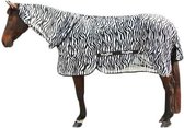 Excellent Vliegdeken voor paarden - Eczeemdeken paarden - zebra print - inclusief nekdeel 215cm