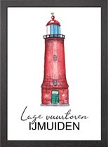 LAGE VUURTOREN IJMUIDEN A2 POSTER IN LIJST - JOYIN