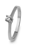 Diamond Solitair - witgouden solitair ring met diamant 0.30 crt G - VS Witgoud