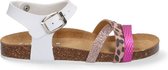 Braqeez Saar Spain Meisjes Sandalen - Wit/Roze - Imitatieleer - Gesp