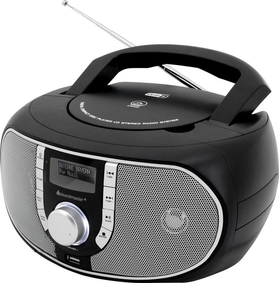 Verniel Correspondent Kind Soundmaster SCD1700SW - Boombox met DAB+/FM-radio, CD/MP3-speler en USB |  bol.com