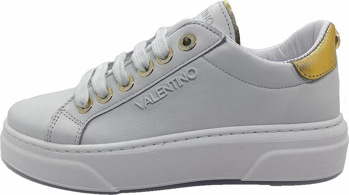 Valentino Shoes Dames Sneakers - Wit/Goud - Maat 38 | bol.com