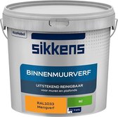 Sikkens - Binnenmuurverf - Muurverf - Mengkleur - Mat - RAL1033 - 5L