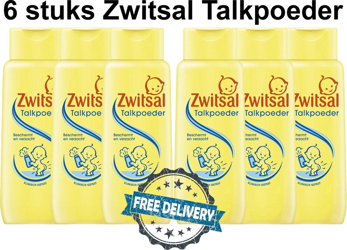 reservering Spit boeket Zwitsal Talkpoeder 6 stuks | 6 x 100 g | Baby talkpoeder | Verfrist &  Absorbeert | bol.com