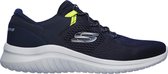 Skechers Sneakers - Maat 45 - Mannen - donkerblauw/wit/limegroen