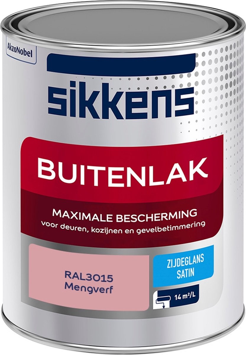 Sikkens Buitenlak Verf Zijdeglans Mengkleur RAL3015 1L