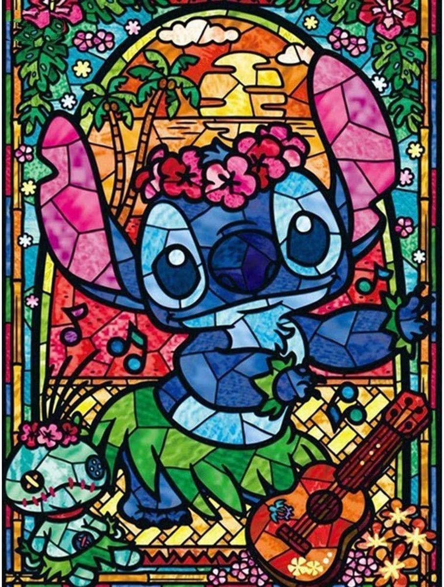 Disney Diamond Painting-Stitch-30x40-ronde steentjes-compleet