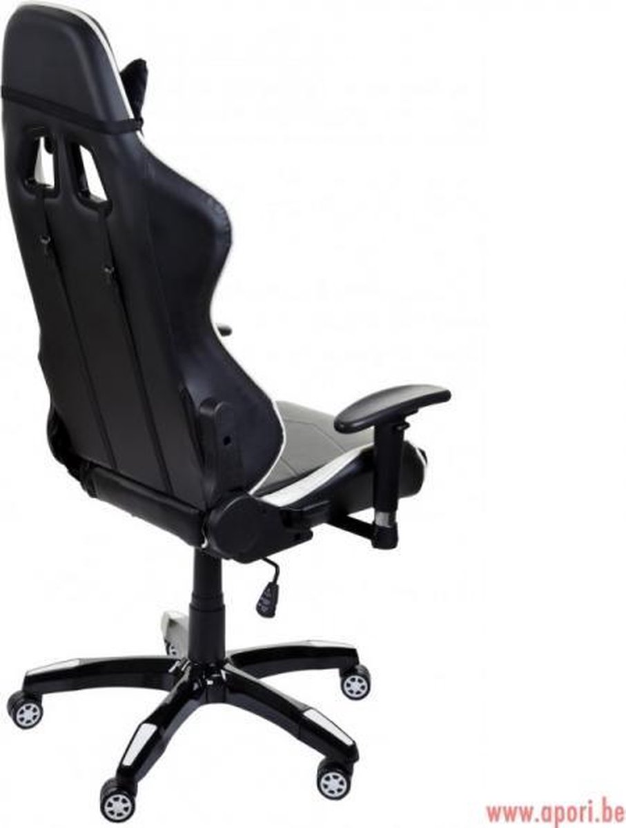 Chaise de bureau Racer blanc gamer - Apori Sp. z o.o.
