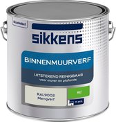 Sikkens - Binnenmuurverf - Muurverf - Mengkleur - Mat - RAL9002 - 2.5L