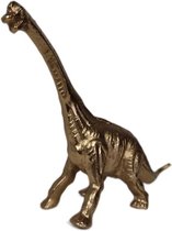 Beeld aluminium dinosaurus goud