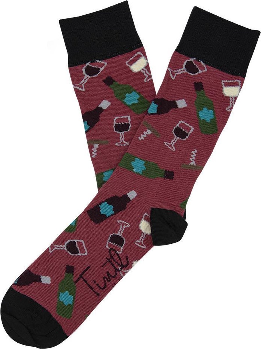 Tintl socks unisex sokken | Food - Wine (maat 36-40)