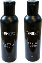 Acryl Vloeistof - 2 x 100 ml - Imprezz® - Monomer - Liquid - deze vloeistof heb je nodig in combinatie met acrylpoeder