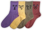 Fun socks - Funny socks - Cadeaus voor haar - Grappige sokken - Gekke sokken - Leuke sokken - Huissokken - Bedsokken dames - Cadeau voor vriendin - Slaapsokken dames - Funky Socks