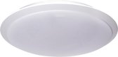 LED Plafondlamp - Igna Ashly - Opbouw Rond 18W - Warm Wit 3000K - Mat Wit - Aluminium