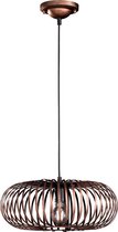 LED Hanglamp - Hangverlichting - Trinon Johy - E27 Fitting - Rond - Antiek Koper - Aluminium