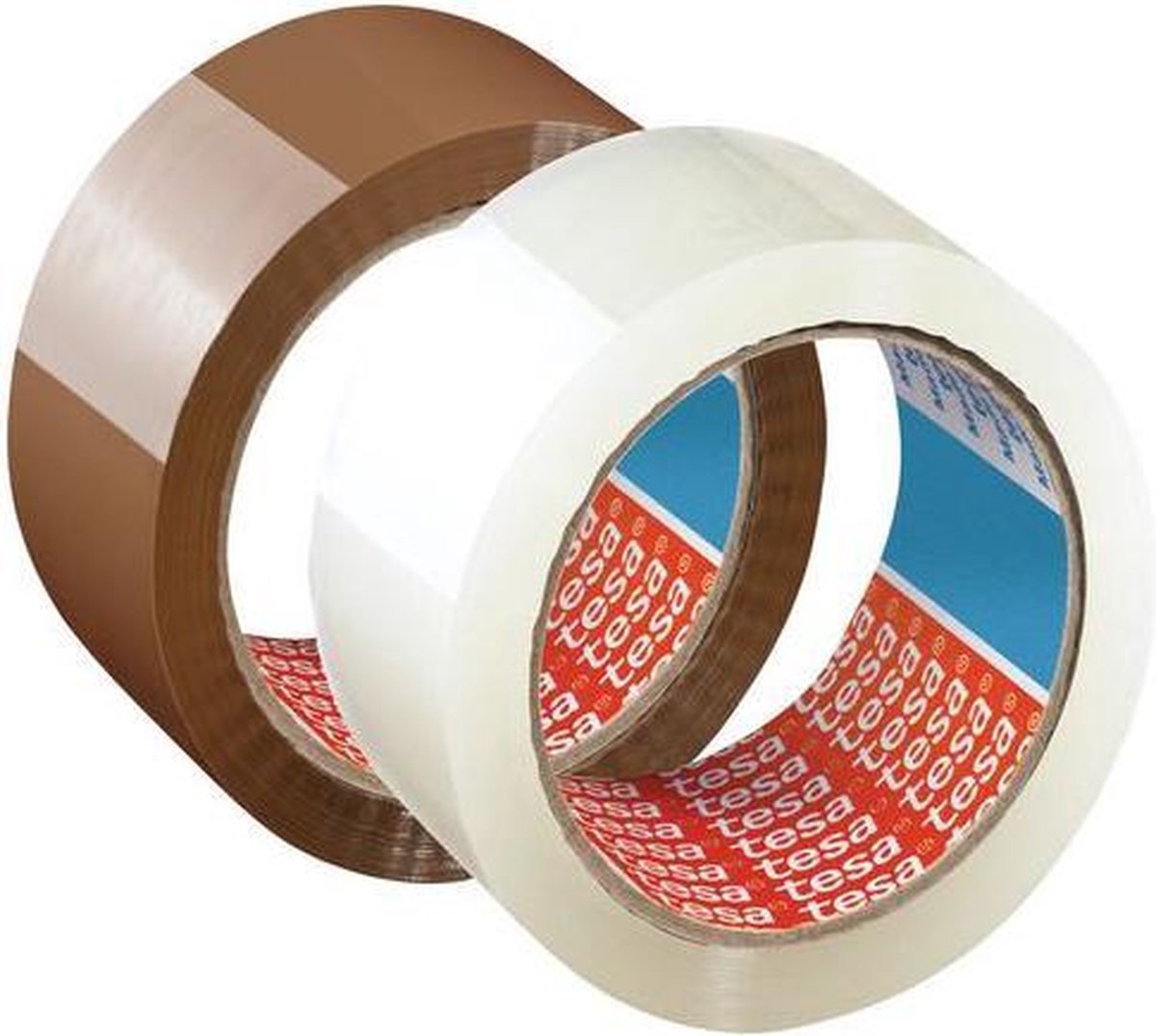 Tesa 64014 - Ruban Adhésif D'emballage Marron, 50mm X 66m - Silencieux Et Ultra-adhérent - Qualité Professionnelle