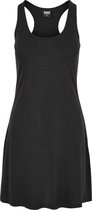 Dames Ladies Ladies Modal Short Racer Back Dress zwart