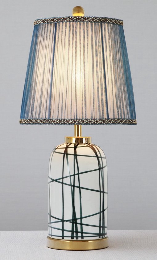 bol.com | Fine Asianliving Chinese Tafellamp Modern Bronzen Voet D28xH57cm