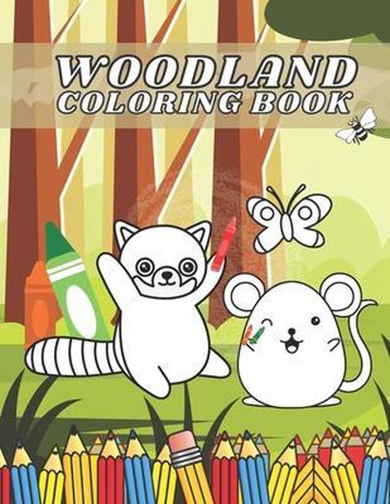 Woodland Coloring Book, Veronica Madeleine | 9798712298075 | Boeken ...