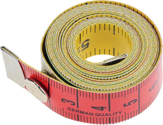 Mordrin Convergeren eiwit Centimeter meetlint voor opmeten, naaien en kleding maken - 150cm - German  Quality | bol.com