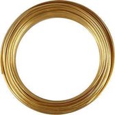 Alu draad, dikte 3 mm, goud, rond, 29m