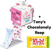 Boemby - Moederdag Cadeautje - Exploderende Confettikubus - Moederdag kaart - Tony's chocolade cadeau - Liefste Mama - Moederdag geschenkset - Brievenbus Cadeau - Moederdag cadeau