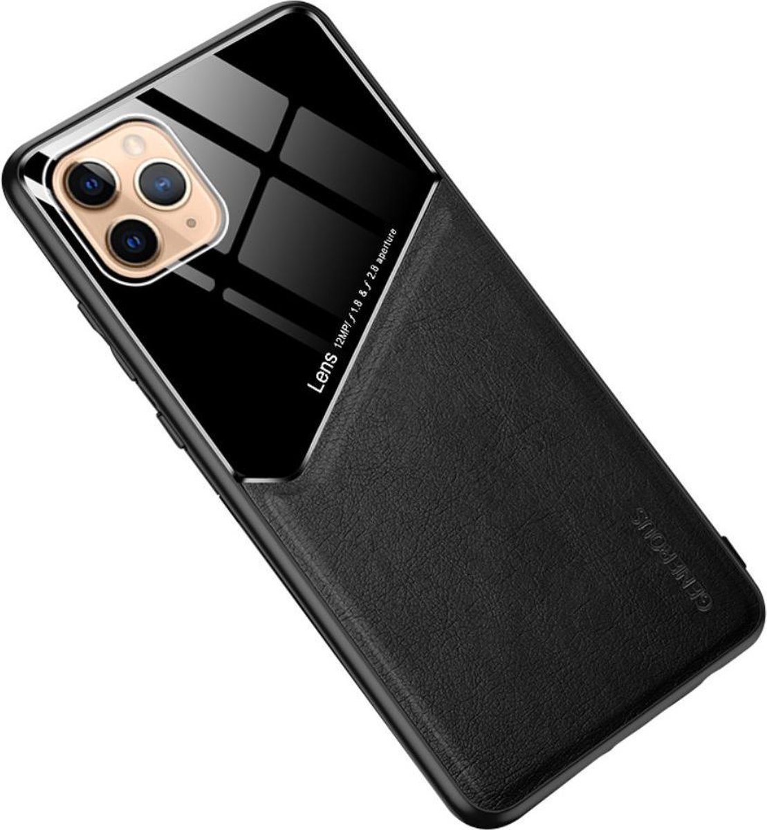 Flipcase - iPhone 12 Pro Max - leer - zwart
