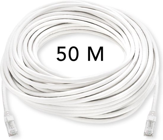 roekeloos Gespierd bereiden UTP kabel 50 meter - CAT 6 - Internetkabel - Ethernet kabel – Netwerkkabel  | bol.com
