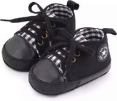 Baby Schoenen - Kinderschoenen - Eerste Wandelaars - PlaidWhite - Maat 12-18M