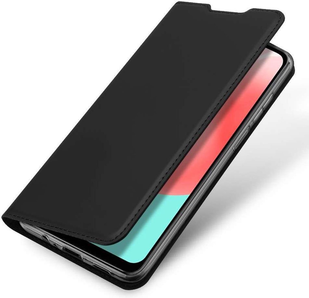 Geschikt voor Dux Ducis Samsung Galaxy A32 5G Wallet Telefoonhoesje Slimline - Zwart