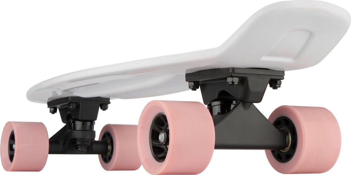 Nijdam FlipGrip Skateboard - High Season - Wit/Roze — afbeelding 4