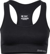 Padded Sportbeha - Racerback - Naadloos - Zwart - Maat M